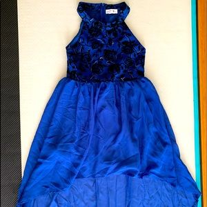 Girls, size 10 floral high-low dress